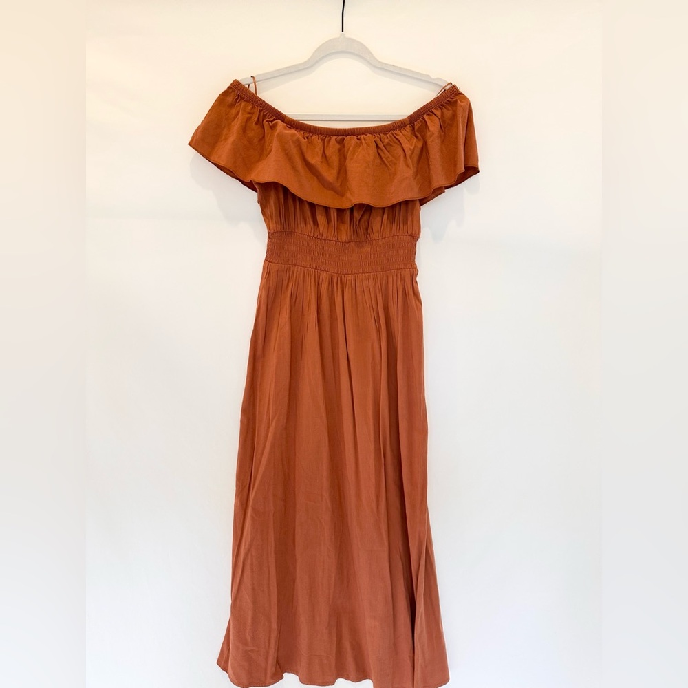 Old Navy Strapless Rust Dress